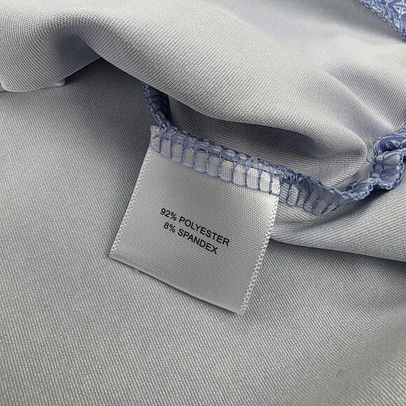 Peter Millar Shirt Mens Medium Blue Martini Glass AOP Summer Comfort Polo Golf - Picture 15 of 16